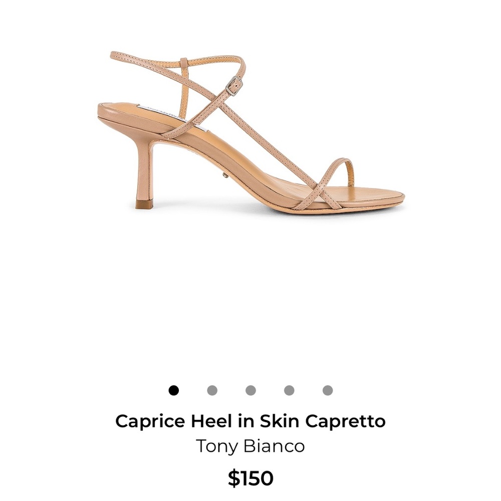 Tony Bianco Caprice Heel in Skin Capretto
